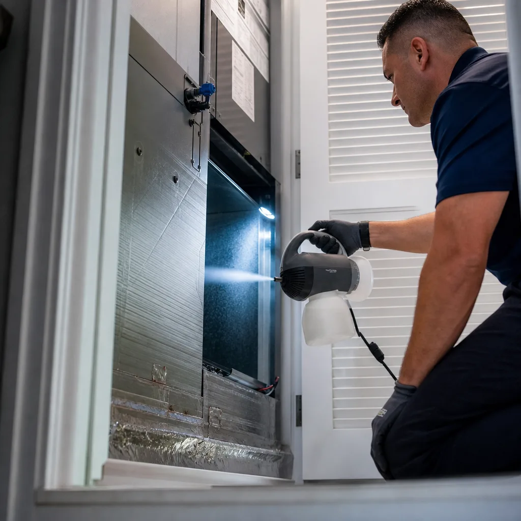 Illustration for air duct cleaning in Key Biscayne