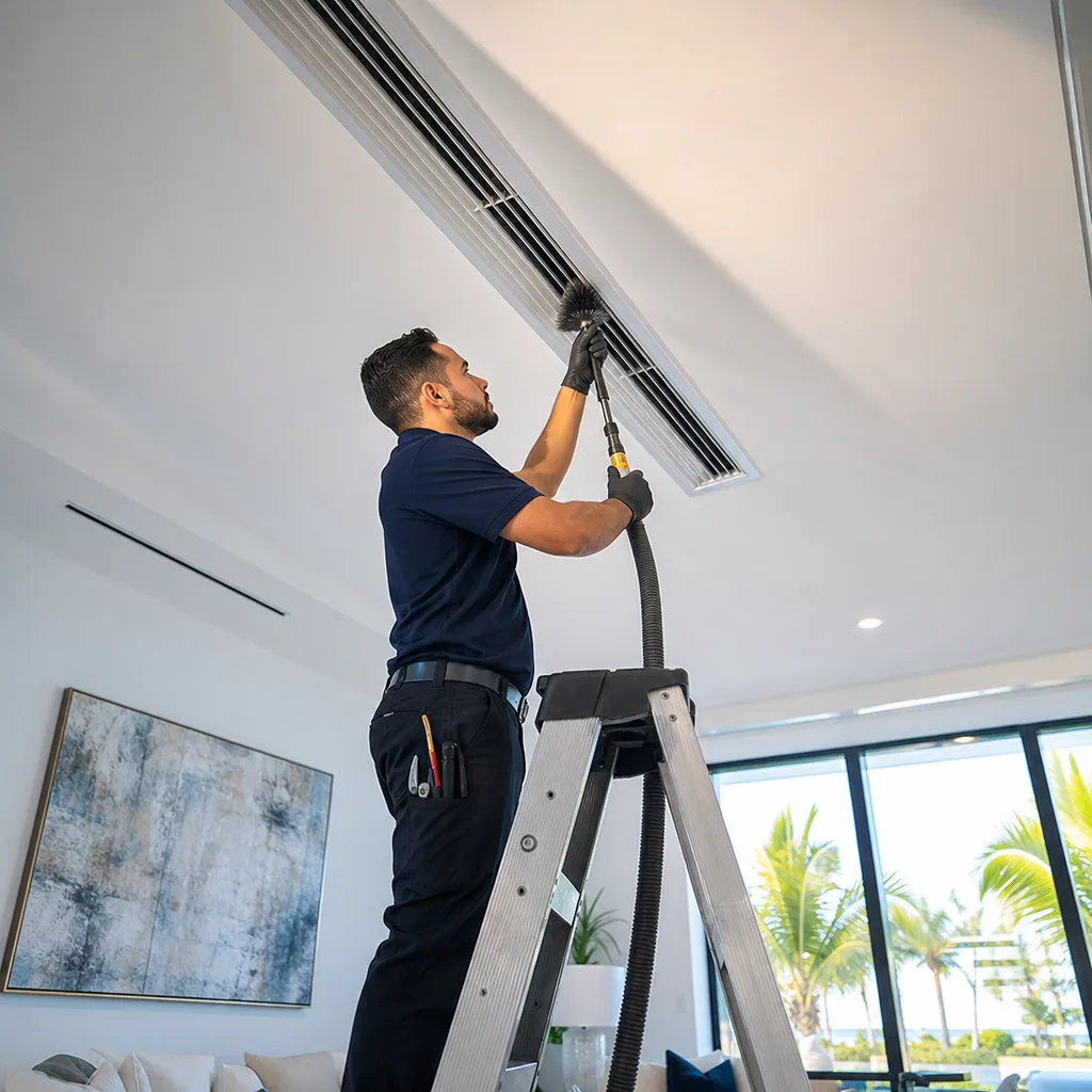 Illustration for air duct cleaning in Miami